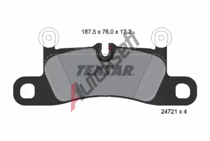 TEXTAR Sada brzdovch destiek TXT 2472101, 2472101