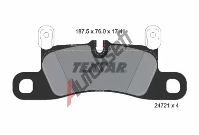 TEXTAR Sada brzdovch destiek TXT 2472102, 2472102