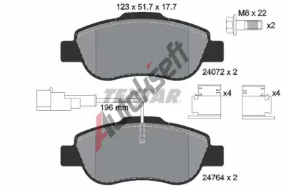 TEXTAR Sada brzdov�ch desti�ek TXT 2476401, 2476401