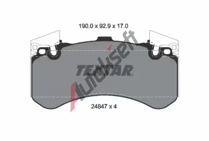 TEXTAR Sada brzdovch destiek TXT 2484701, 2484701