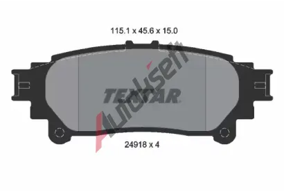 TEXTAR Sada brzdovch destiek TXT 2491801, 2491801