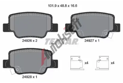 TEXTAR Sada brzdov�ch desti�ek TXT 2492601, 2492601