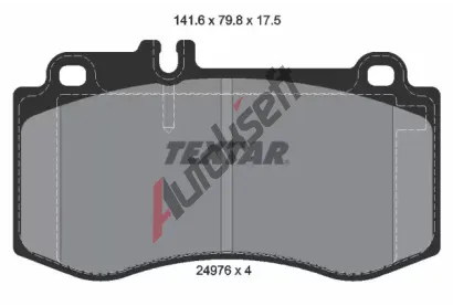 TEXTAR Sada brzdovch destiek TXT 2497601, 2497601