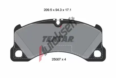 TEXTAR Sada brzdovch destiek TXT 2500701, 2500701