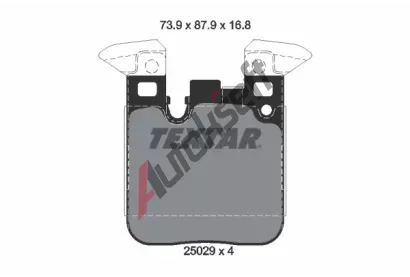 TEXTAR Sada brzdovch destiek TXT 2502901, 2502901