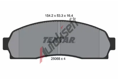 TEXTAR Sada brzdovch destiek TXT 2506801, 2506801
