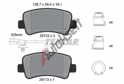 TEXTAR Sada brzdov�ch desti�ek TXT 2511209, 2511209