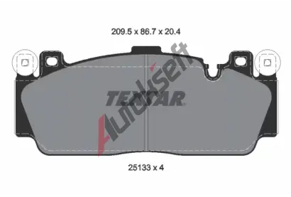 TEXTAR Sada brzdovch destiek TXT 2513301, 2513301
