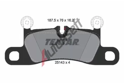 TEXTAR Sada brzdovch destiek TXT 2514301, 2514301