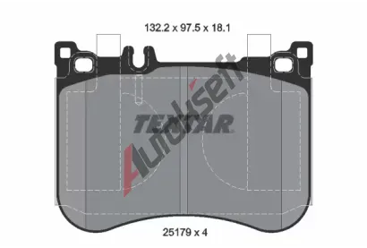 TEXTAR Sada brzdovch destiek TXT 2517901, 2517901