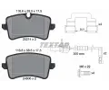 TEXTAR Sada brzdovch destiek ‐ TXT 2521401