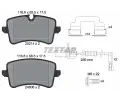 TEXTAR Sada brzdovch destiek ‐ TXT 2521404