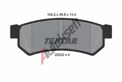 TEXTAR Sada brzdovch destiek TXT 2523201, 2523201