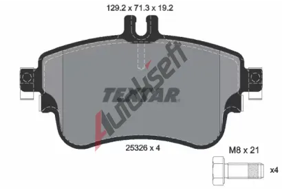 TEXTAR Sada brzdovch destiek TXT 2532601, 2532601