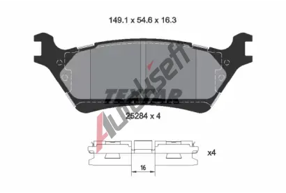 TEXTAR Sada brzdov�ch desti�ek TXT 2538401, 2538401