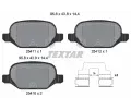 TEXTAR Sada brzdovch destiek Q+ ‐ TXT 2541101
