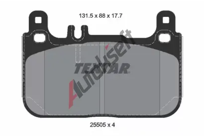 TEXTAR Sada brzdovch destiek Q+ TXT 2550501, 2550501