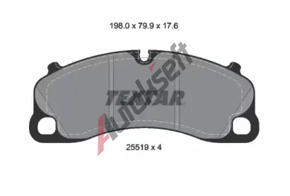 TEXTAR Sada brzdovch destiek Q+ TXT 2551901, 2551901