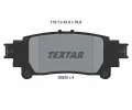 TEXTAR Sada brzdovch destiek ‐ TXT 2552501