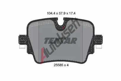 TEXTAR Sada brzdovch destiek Q+ TXT 2558501, 2558501