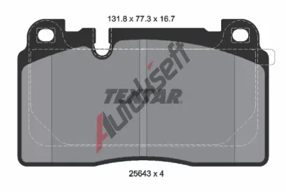 TEXTAR Sada brzdovch destiek TXT 2564305, 2564305