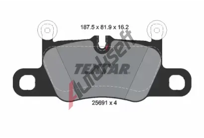 TEXTAR Sada brzdovch destiek TXT 2569101, 2569101