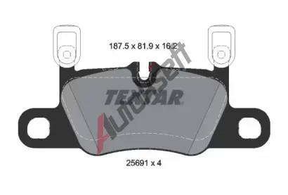 TEXTAR Sada brzdovch destiek TXT 2569103, 2569103
