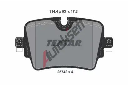 TEXTAR Sada brzdovch destiek Q+ TXT 2574201, 2574201