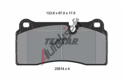 TEXTAR Sada brzdovch destiek Q+ TXT 2581401, 2581401
