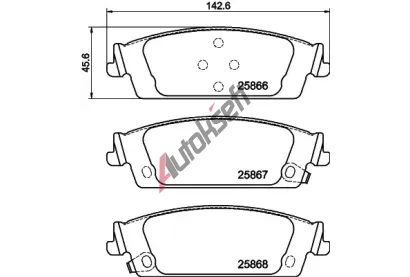 TEXTAR Sada brzdov�ch desti�ek Q+ TXT 2586601, 2586601