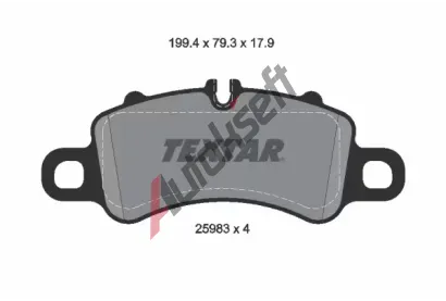 TEXTAR Sada brzdovch destiek TXT 2598303, 2598303