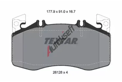 TEXTAR Sada brzdových destiček TXT 2612801, 2612801 TEXTAR Sada brzdových destiček TXT 2612801, 2612801