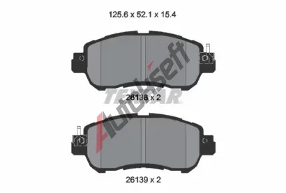 TEXTAR Sada brzdov�ch desti�ek TXT 2613801, 2613801