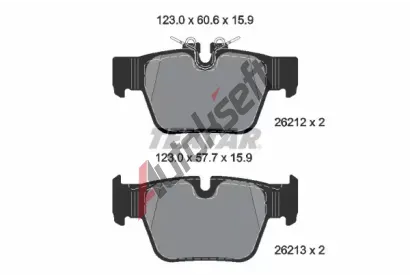TEXTAR Sada brzdov�ch desti�ek Q+ TXT 2621201, 2621201