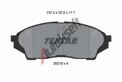 TEXTAR Sada brzdovch destiek TXT 2621901, 2621901