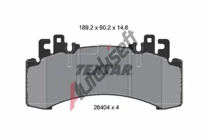 TEXTAR Sada brzdovch destiek Q+ TXT 2640401, 2640401