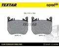 TEXTAR Sada brzdových destiček TXT 2647601, 2647601