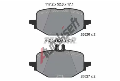 TEXTAR Sada brzdovch destiek Q+ TXT 2652601, 2652601