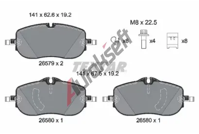 TEXTAR Sada brzdových destiček Q+ TXT 2657901, 2657901 TEXTAR Sada brzdových destiček Q+ TXT 2657901, 2657901