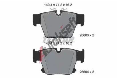 TEXTAR Sada brzdov�ch desti�ek Q+ TXT 2660301, 2660301