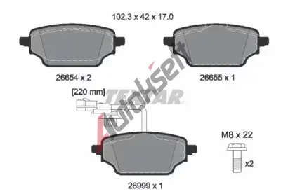 TEXTAR Sada brzdov�ch desti�ek Q+ TXT 2665402, 2665402