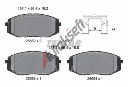 TEXTAR Sada brzdov�ch desti�ek Q+ TXT 2668201, 2668201