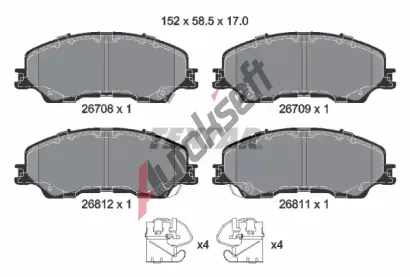 TEXTAR Sada brzdov�ch desti�ek TXT 2670801, 2670801