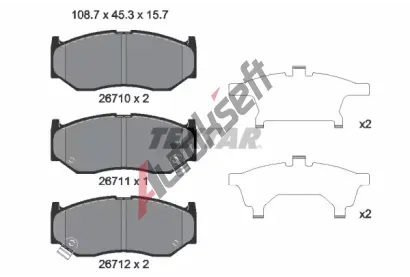 TEXTAR Sada brzdov�ch desti�ek TXT 2671001, 2671001