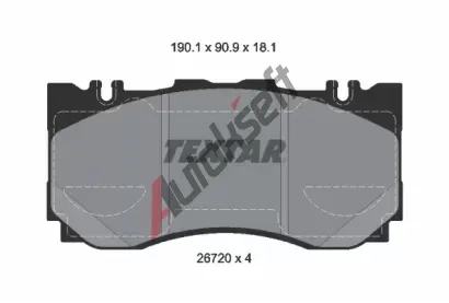TEXTAR Sada brzdovch destiek TXT 2672001, 2672001