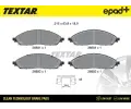 TEXTAR Sada brzdových destiček Q+ TXT 2689101, 2689101