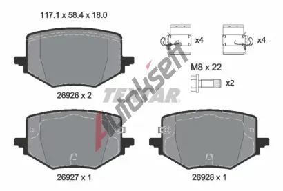 TEXTAR Sada brzdov�ch desti�ek Q+ TXT 2692601, 2692601