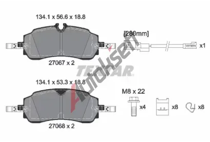 TEXTAR Sada brzdových destiček Q+ TXT 2706701, 2706701 TEXTAR Sada brzdových destiček Q+ TXT 2706701, 2706701