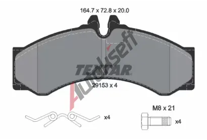 TEXTAR Sada brzdovch destiek TXT 2915301, 2915301