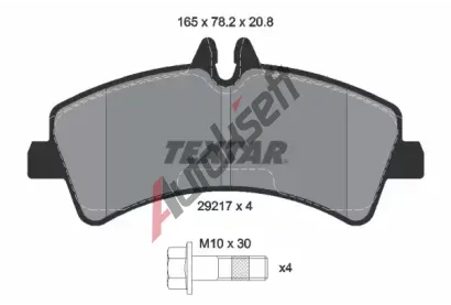 TEXTAR Sada brzdovch destiek TXT 2921702, 2921702